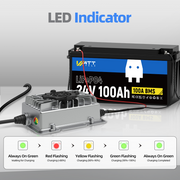 29.2V 15A Aluminum Shell LiFePO4 Battery Charger