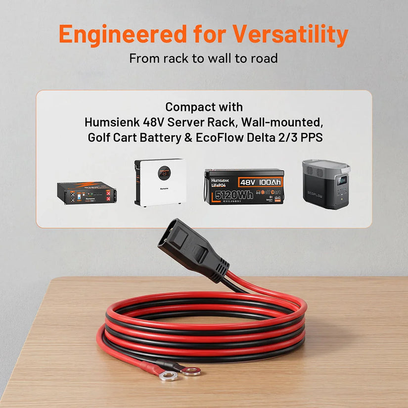 WattLINK - EcoFlow Delta 2/3 Series PPS Extra Battery Cable (M8 to XT150 Port)