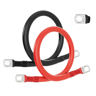 4AWG 11-Inch Battery Inverter Cable Set
