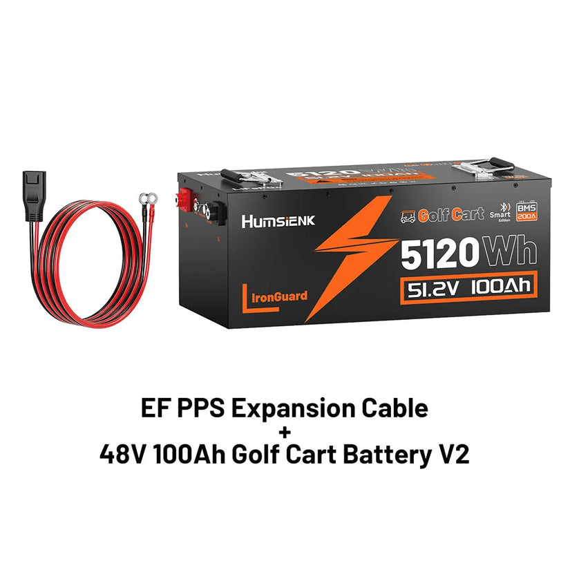 WattLINK - EcoFlow Delta 2/3 Series PPS Extra Battery Cable (M8 to XT150 Port)