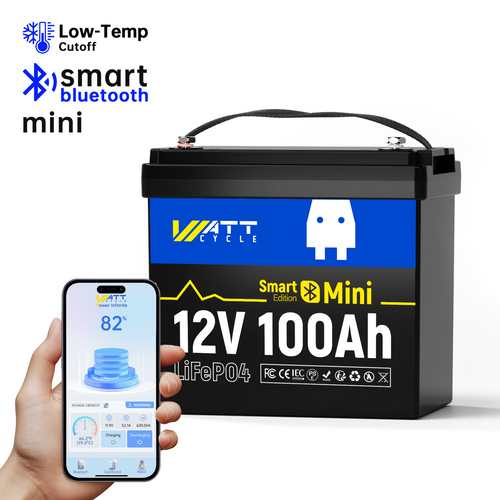 Wattcycle 12V 100Ah LiFePO4 Battery
