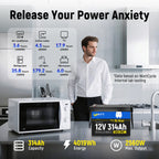 Wattcycle 12V 314Ah MINI Bluetooth LiFePO4 Battery | 200A BMS | 4019Wh