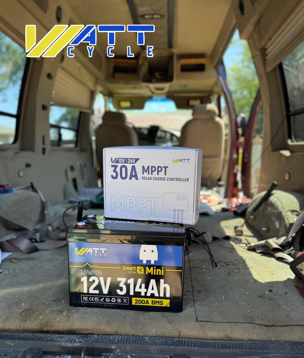 Wattcycle 12V 314Ah MINI Bluetooth LiFePO4 Battery | 200A BMS | 4019Wh