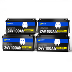 Wattcycle 24V 100Ah LiFePO4 Battery | 100A BMS | 2560Wh