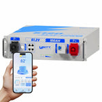 Wattcycle 48V (51.2V) 100Ah 3U Server Rack LiFePO4 Battery with Bluetooth