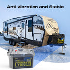 Wattcycle 12V 100Ah Pro Group 31 LiFePO4 Battery with 110A BMS Upgrade